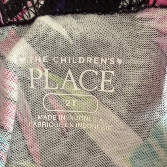 The Children's Place Tropical Floral Dress - Pink, Green, Black - Picture 2 of 8